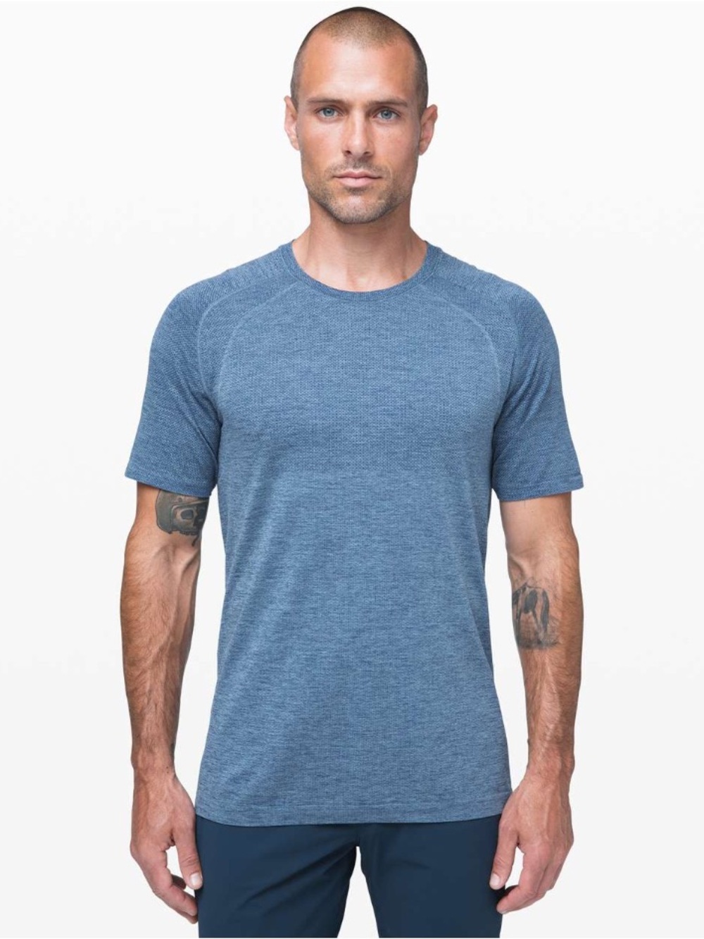 lululemon athletica Metal Vent Tech Short Sleeve (Midnight Shadow/Tempest Blue)